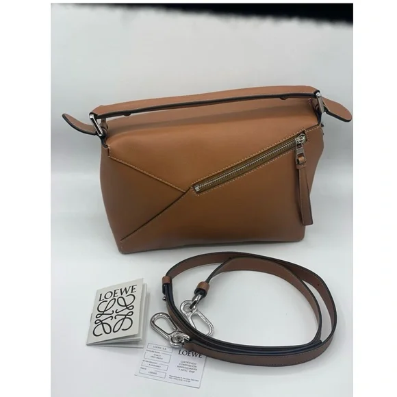 Loewe small tan calfskin puzzle bag - Picture 2 of 12